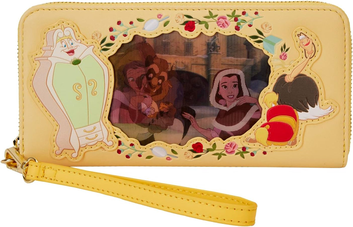 Loungefly Disney Princess Beauty and The Beast Belle Wristlet