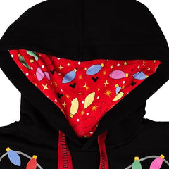 LOUNGEFLY Disney Mickey's Light Up Decorations Hooded Sweatshirt