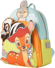 LOUNGFLY Disney Bambi Triple Pocket Mini Backpack