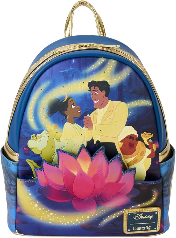 LOUNGEFLY Disney Princess and The Frog 15th Anniversary Mini Backpack