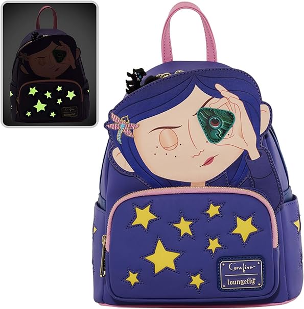 LOUNGEFLY Coraline Stars Double Strap Shoulder Bag