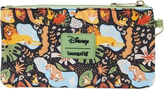 LOUNGEFLY Disney The Lion King 30th Anniversary All-Over Print Canvas Zipper Pouch Wristlet