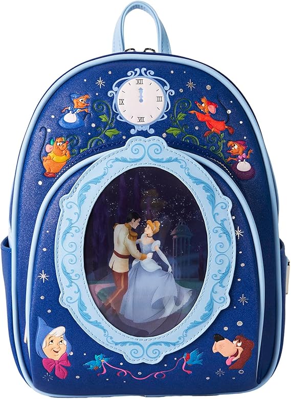 LOUNGEFLY Disney Cinderella 75th Anniversary Lenticular Mini Backpack
