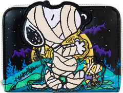 LOUNGEFLY Peanuts Snoopy Mummy Zip Around Wallet