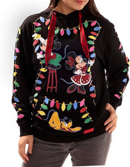 LOUNGEFLY Disney Mickey's Light Up Decorations Hooded Sweatshirt
