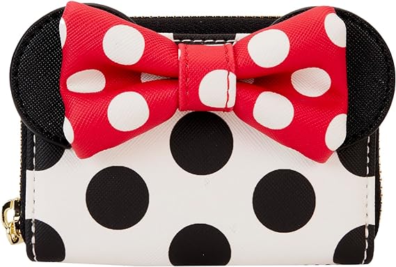 LOUNGEFLY Disney Minnie Rocks The DOTS Accordion Wallet