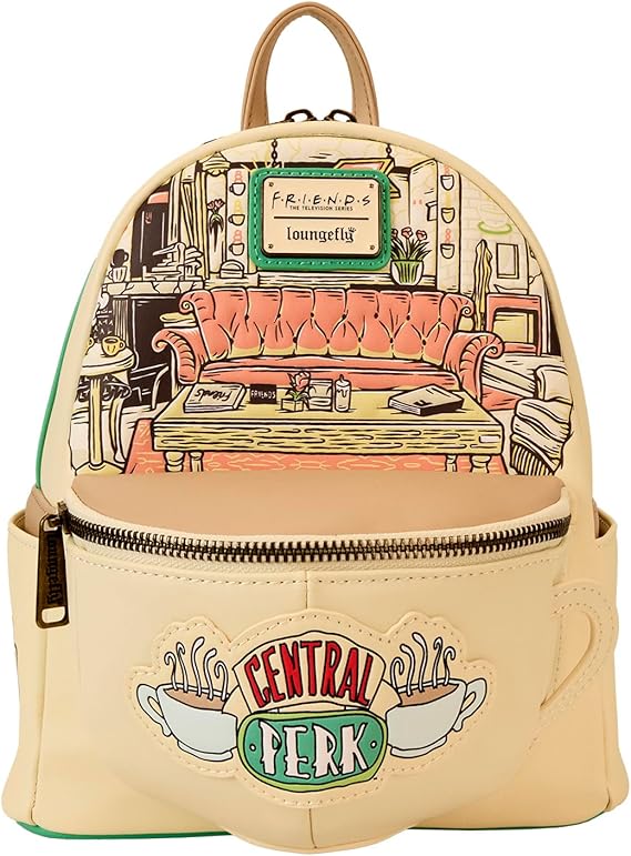LOUNGEFLY Friends Central Perk Domed Coffee Mug Scented Mini Backpack