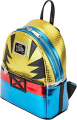 LOUNGEFLY Marvel Metallic X-Men Wolverine Cosplay Mini Backpack