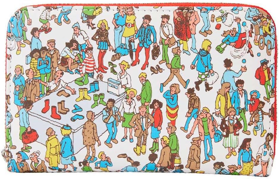 LOUNGEFLY Where's Waldo Allover Print Zip Around Wallet