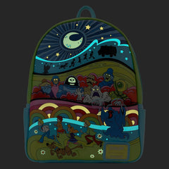 LOUNGEFLY Scooby Doo Psychedelic Monster Chase Double Strap Shoulder Bag