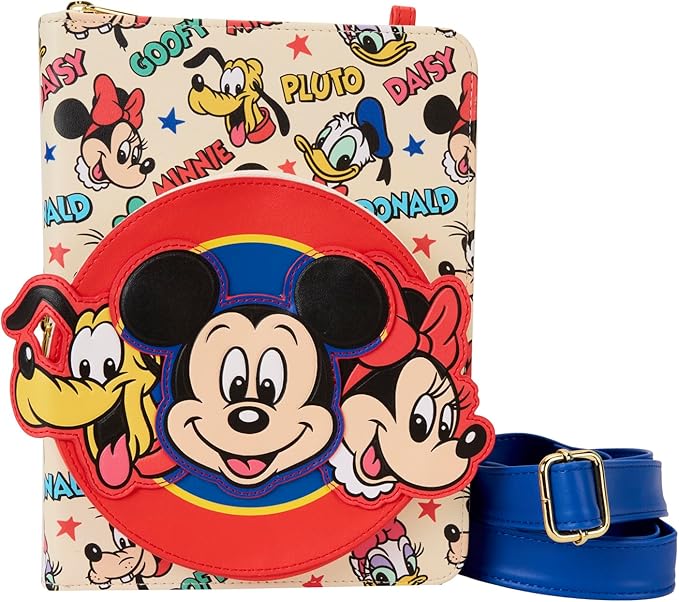 LOUNGEFLY Disney Classic Zip Around Crossbody Journal