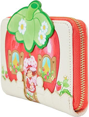 LOUNGEFLY Strawberry Shortcake Strawberry House Zip Around Wallet