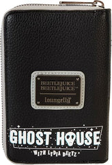 LOUNGEFLY Beetlejuice Lydia Deetz Cosplay Zip Around Wallet