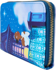 LOUNGEFLY Disney Princess and The Frog 15th Anniversary Zip Around Wallet
