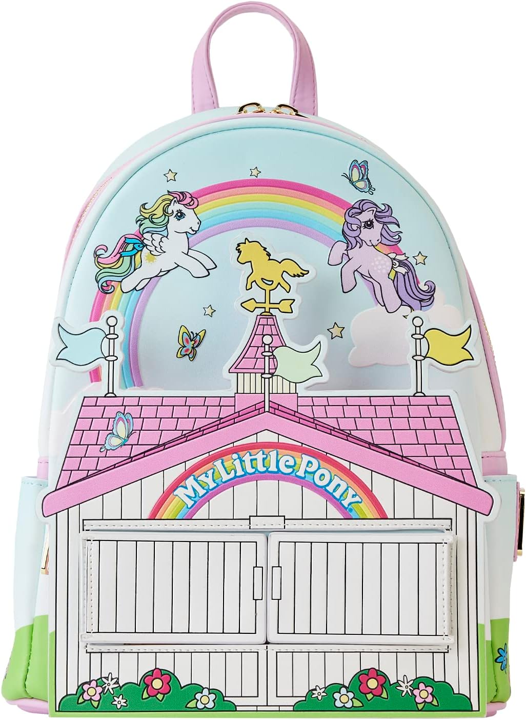 LOUNGEFLY My Little Pony 40th Anniversary Stable Mini Backpack