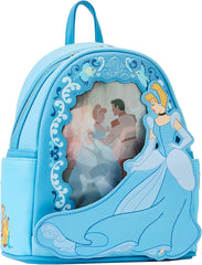 LOUNGEFLY Disney Cinderella Lenticular Princess Series Mini Backpack