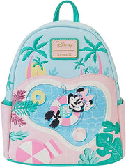 LOUNGEFLY Disney Minnie Mouse Vacation Style Poolside Mini Backpack