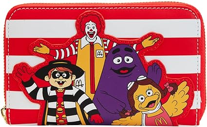 LOUNGEFLY Mcdonalds Ronald And Friends Zip Around Wallet