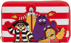 LOUNGEFLY Mcdonalds Ronald And Friends Zip Around Wallet