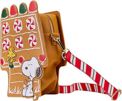 Loungefly Peanuts Snoopy Gingerbread House Figural Crossbody Bag