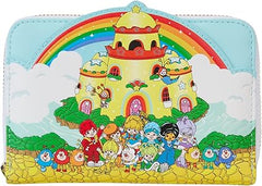 LOUNGEFLY Rainbow Brite Color Castle Zip Around Wallet