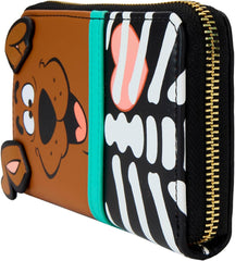 LOUNGEFLY Scooby Doo Skeleton Scooby Cosplay Zip Around Wallet