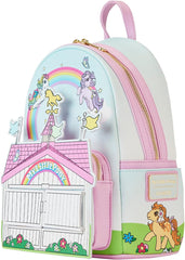 LOUNGEFLY My Little Pony 40th Anniversary Stable Mini Backpack
