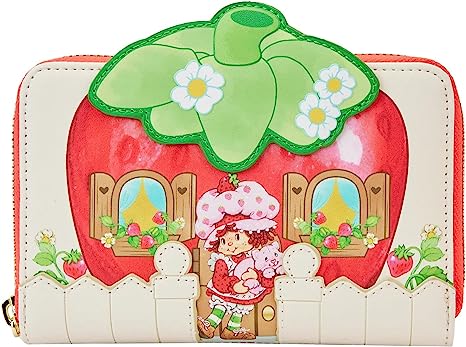 LOUNGEFLY Strawberry Shortcake Strawberry House Zip Around Wallet