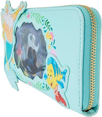 LOUNGEFLY The Little Mermaid Ariel Princess Lenticular Zip Around Wallet