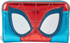 LOUNGEFLY Marvel Metallic Spider-Man Zip Around Wallet
