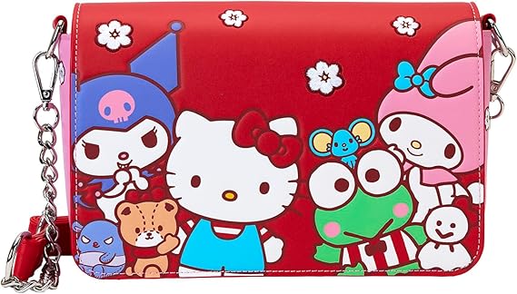 LOUNGEFLY Sanrio Hello Kitty & Friends Color Block Crossbody Bag