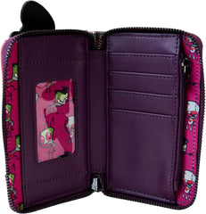 LOUNGEFLY Nickelodeon Invader Zim Secret Lair Zip Around Wallet