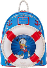 LOUNGEFLY Disney Donald Duck 90th Anniversary Lenticular Mini Backpack, Small