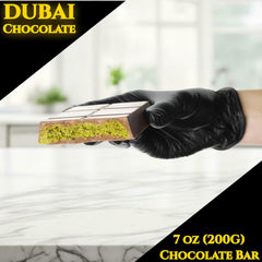 Authentic Dubai-Style Chocolate Bar | 7 oz of Luxurious Middle Eastern Indulgence | Premium Milk Chocolate, Golden Kadayif Crisps, Velvety Tahini & Hand-Harvested Pistachios – Imported from Turkey