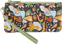 LOUNGEFLY Disney The Lion King 30th Anniversary All-Over Print Canvas Zipper Pouch Wristlet