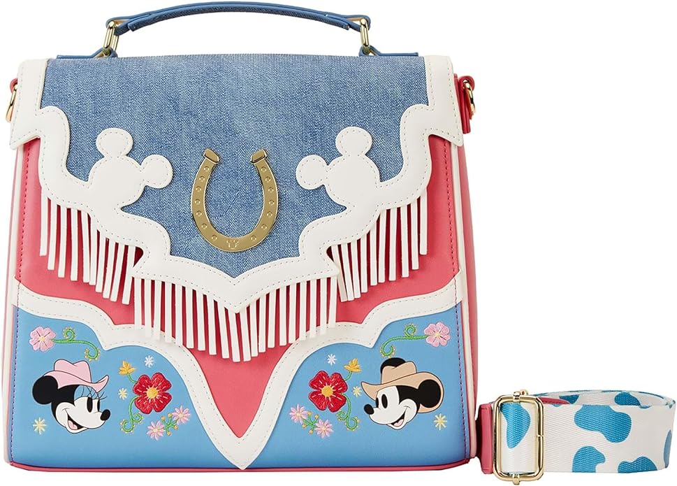 Loungefly Disney Western Mickey and Minnie Crossbody Bag