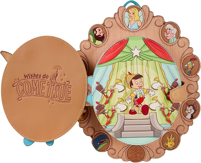 LOUNGEFLY Disney Pinocchio Cameo Mini Backpack