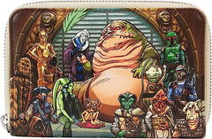 LOUNGEFLY Star Wars Return of the Jedi 40th Anniversary Jabba's Palace Scene Wallet