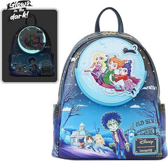 LOUNGEFLY Hocus Pocus Poster Glow Double Strap Shoulder Bag