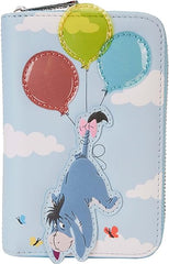 LOUNGEFLY Disney Winnie the Pooh and Friends Floating Balloons Zip Around Wallet