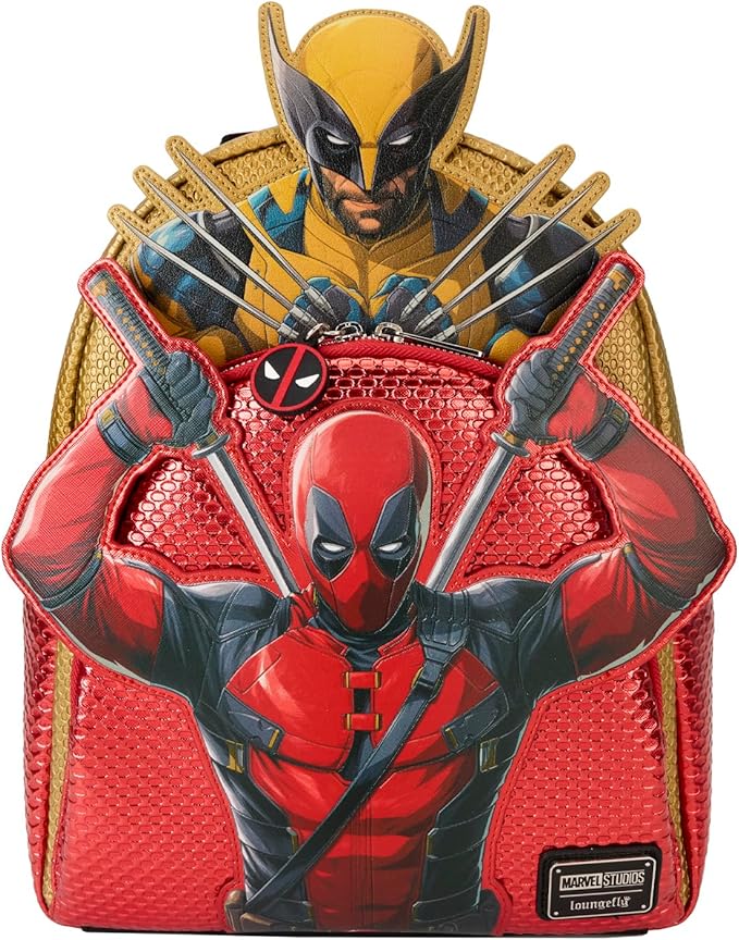LOUNGEFLY Marvel Deadpool 3 Mini Backpack
