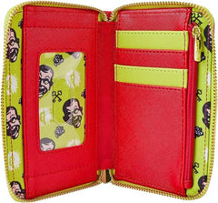 LOUNGEFLY Goosebumps Slappy Book Cover Zip-Around Wallet
