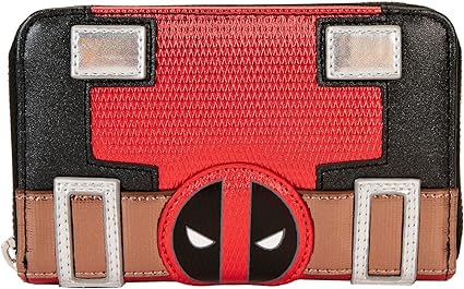 Loungefly Marvel Deadpool Metallic Collection Cosplay Zip