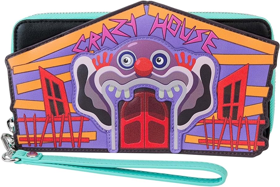 Loungefly Killer Klowns from Outer Space Wristlet Zip Around Wallet