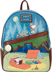 LOUNGEFLY Peanuts Beagle Scouts 50th Anniversary Womens Double Strap Shoulder Bag Purse