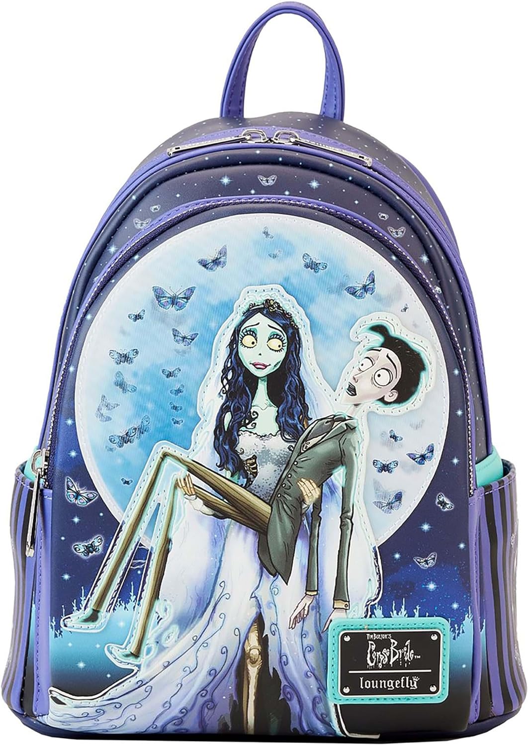 LOUNGEFLY Corpse Bride Moon Double Strap Shoulder Bag