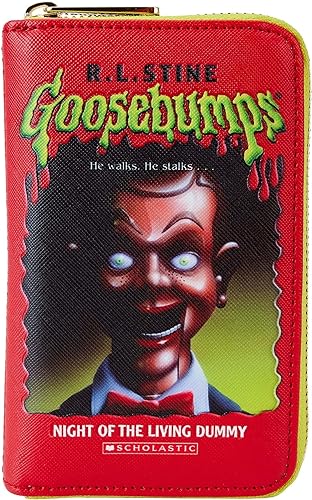 LOUNGEFLY Goosebumps Slappy Book Cover Zip-Around Wallet