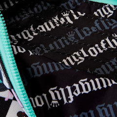 Loungefly Disney Mickey and Minnie Date Night Diner AOP Nylon Wristlet