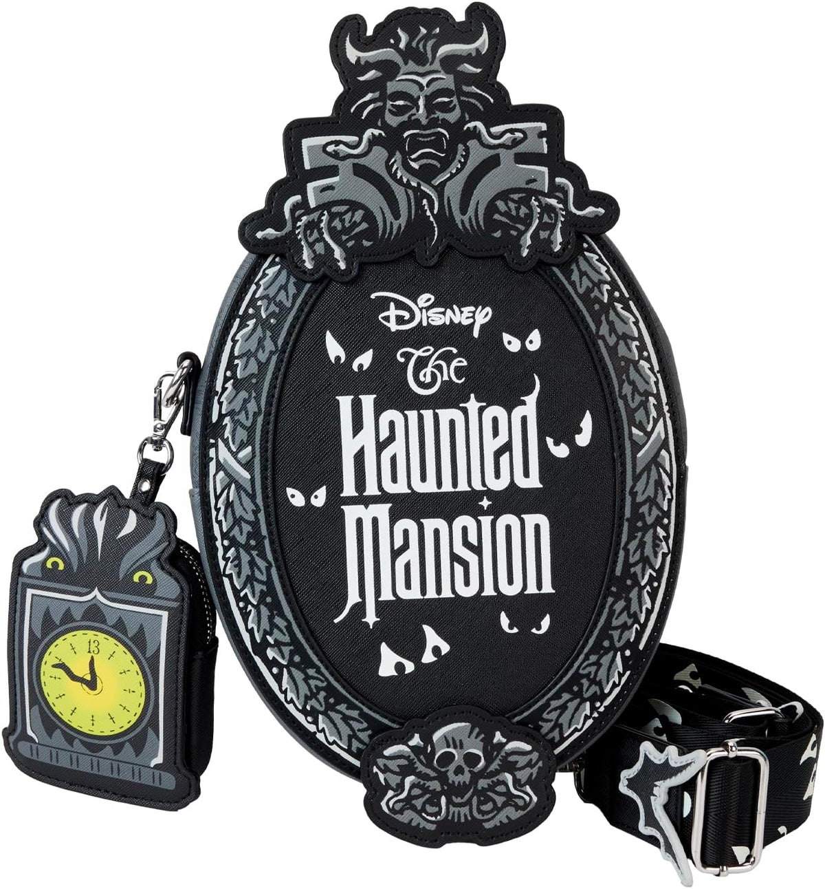 LOUNGEFLY Disney Haunted Mansion Plaque Crossbody Bag