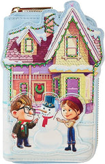 Loungefly Disney Pixar Up House Holiday Zip Around Wallet